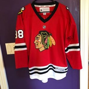 Reebok Black Hawks Youth L/XL Kane 88